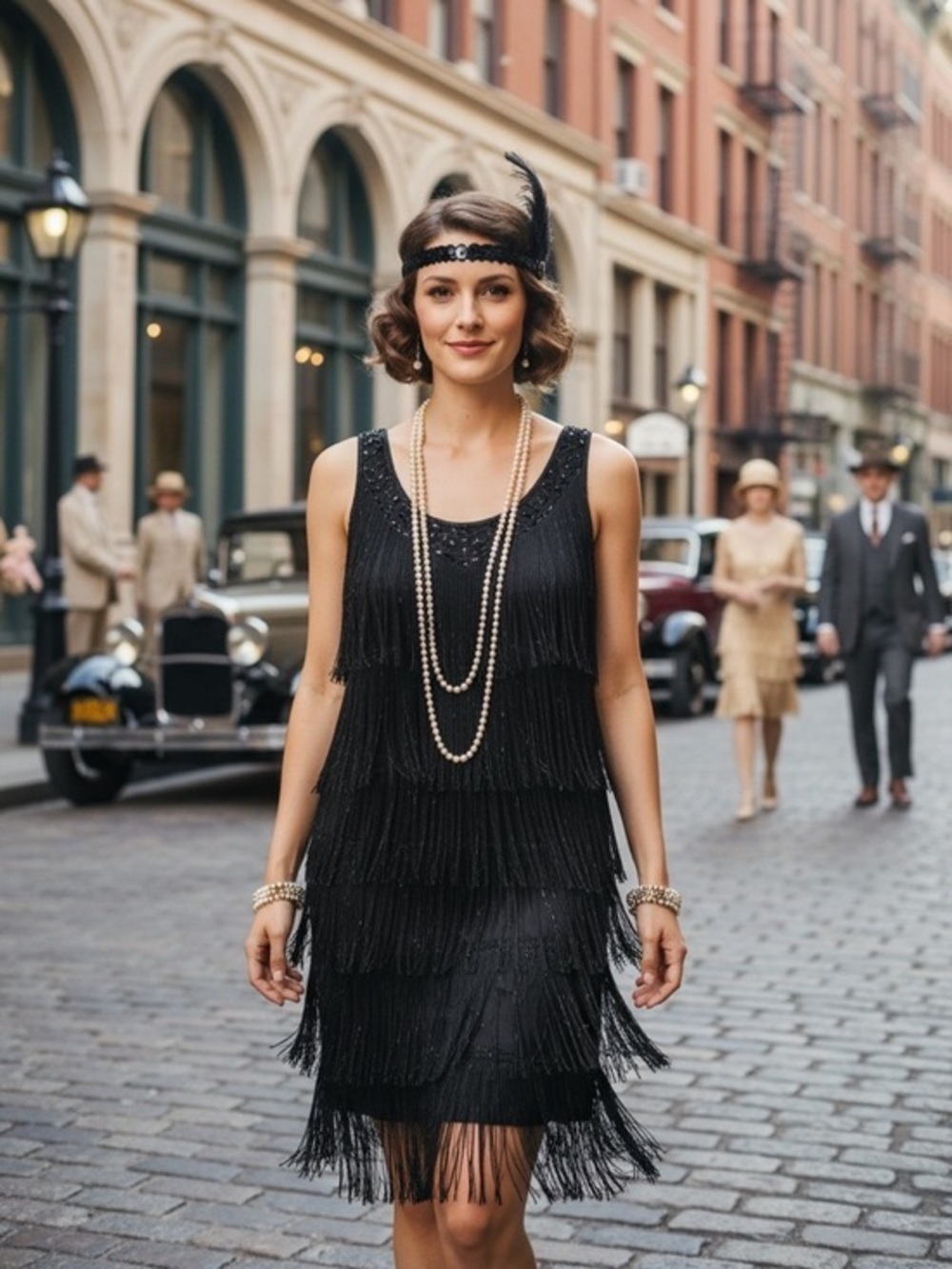 California Costumes Black Flapper Dress - Picture 1 of 7